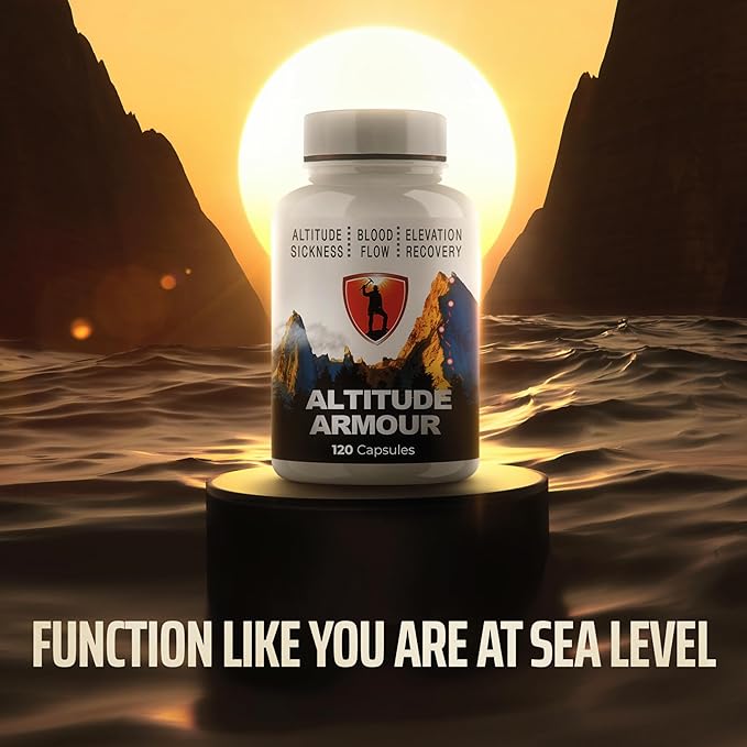 Altitude Sickness Prevention | Patches Alternative - Highly Bioavailable : Head Aches Motion Sickness Vertigo | Boost Oxygen w/ ELEVATTO Complex - The Gold Standard RX for High Elevation / Mountain
