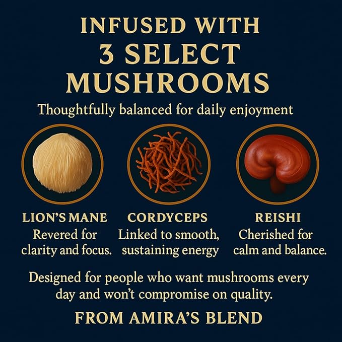 Path of Depth – Sumatra Dark Roast Mushroom Coffee | Single-Origin Arabica + 3-Mushroom Functional Blend | Smooth Earthy Low Acidity | Small-Batch Fresh Roasted