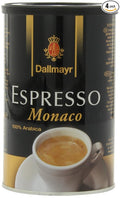 Dallmayr Gourmet Coffee Espresso Monaco (Ground) 7-Ounce Tins (Pack of 4)