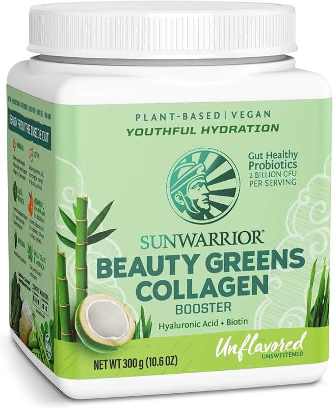 Sunwarrior Beauty Greens Collagen Booster Unflavored 10.6 oz (300 g)