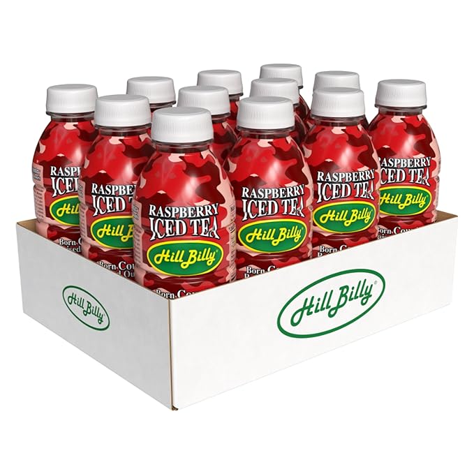 HillBilly Iced Teas and Lemonades Riega Snacks (12 Count Raspberry Iced Tea)