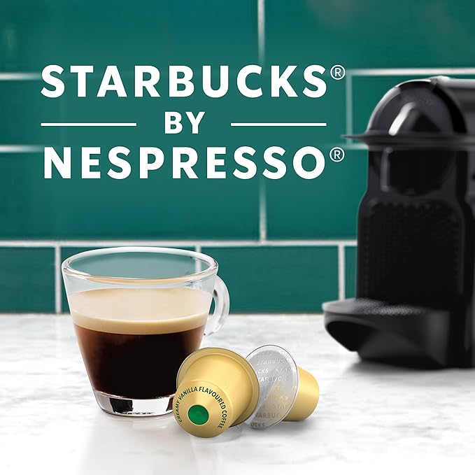 Starbucks by Nespresso Original Line Vanilla Flavored Coffee Espresso Pods 10 Count (Pack of 10)
