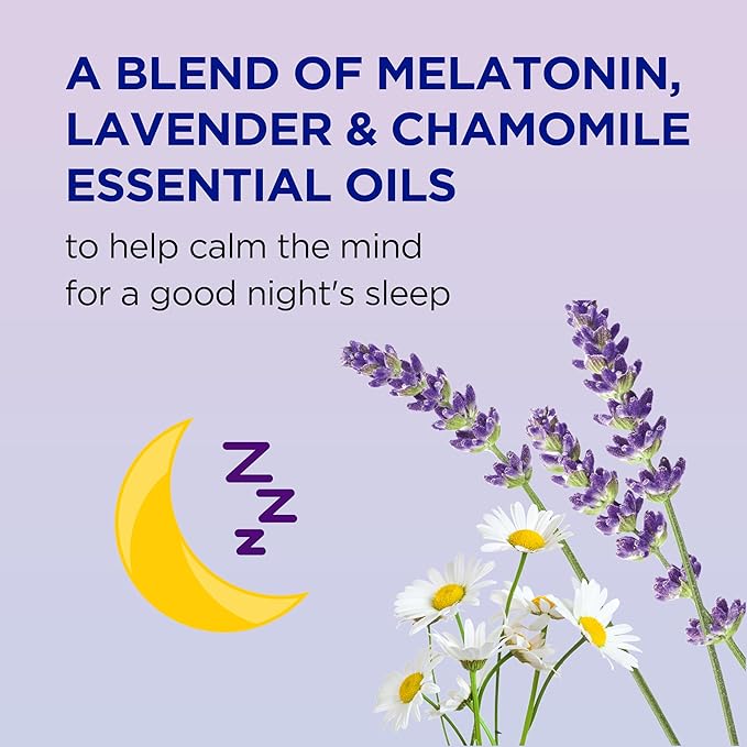 Dr Teal's Sleep Spray with Melatonin &amp Essential Oil Blend 6 fl oz &amp Foaming Bath with Pure Epsom Salt Sleep Blend with Melatonin Lavender &amp Chamomile Essential Oils 34 fl oz