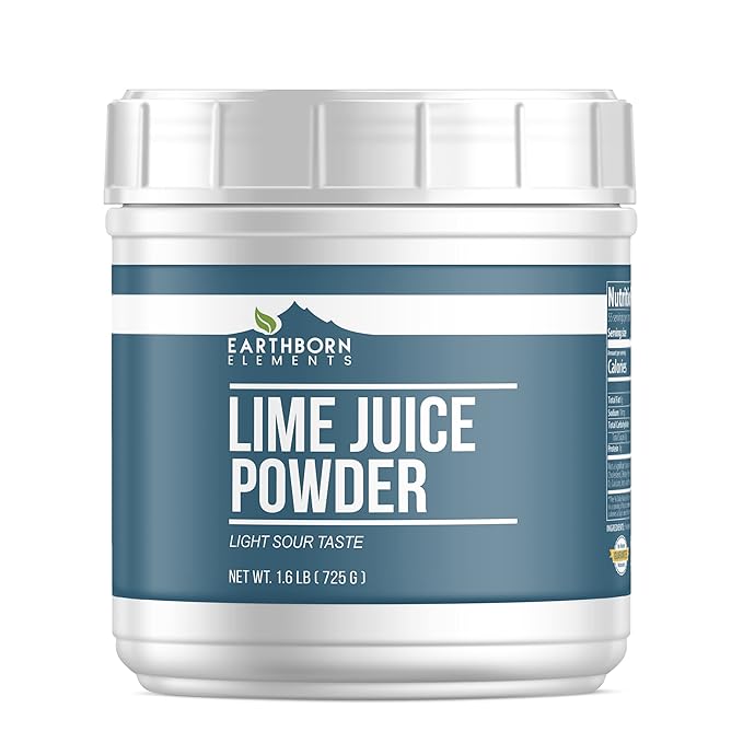 Earthborn Elements Lime Juice Powder &amp Lemon Juice Powder Bundle Cooking &amp Baking Bulk Sizes Beverages &amp More