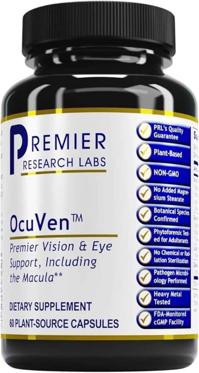 Premier Research Labs OcuVen - Lutein and Zeaxanthin Supplement Eye Vitamins Eye Health Supplements for Adults &amp Seniors Vision Supplements Macular Health Eye Care - 60 Vegetarian Capsules