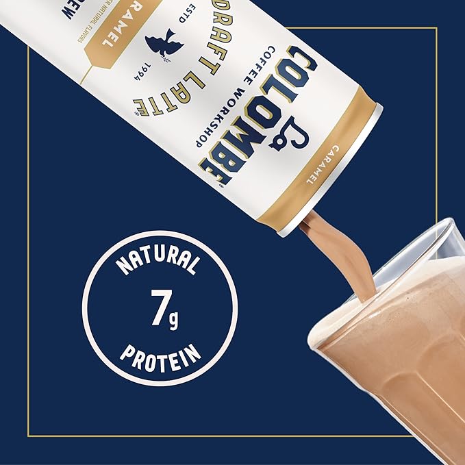 La Colombe Coffee Caramel Draft Latte 11 fl oz Cans (Pack of 12) Coffeehouse Quality Cold Brew Specialty Grade Coffee Beans Ready-to-Drink On-the-Go