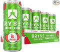 RYSE Functional Energy Drink - Strawberry Watermelon - 150mg Natural Caffeine 8g Whey Protein &amp 1g Prebiotics - Sugar Free Gut-Friendly Bloat-Free - 12 fl oz Cans (12-Pack)