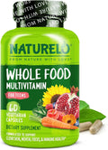 NATURELO Multivitamins for Teenage Girls/Boys 60 Capsules Whole Food Multivitamin with Minerals Non-GMO Vegetarian
