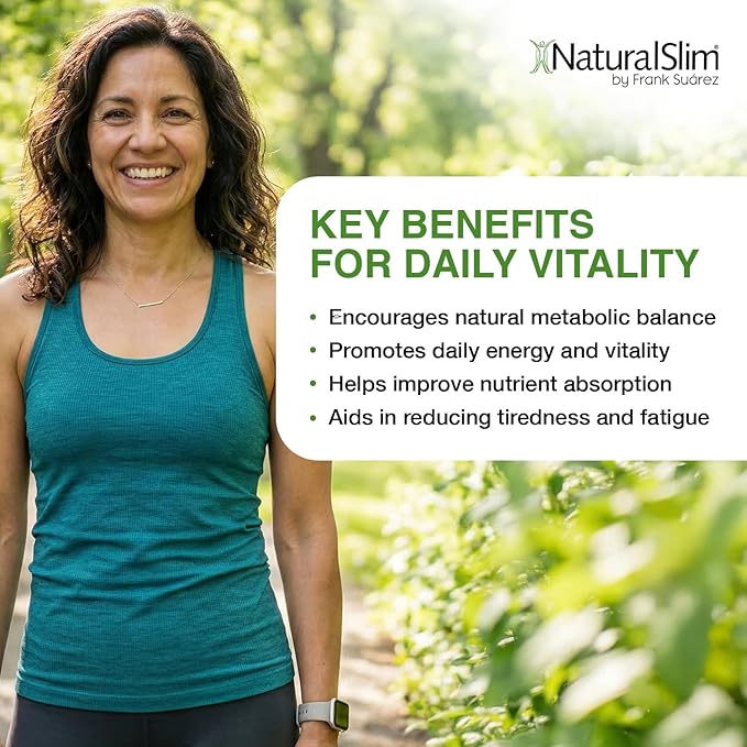 NaturalSlim Metabolic Vitamins - Combination of High Potency Multivitamins Minerals B Complex Msm &amp Digestive Formula Supplements for Men &amp Women - Energy &amp Metabolism Support - 2 Pack