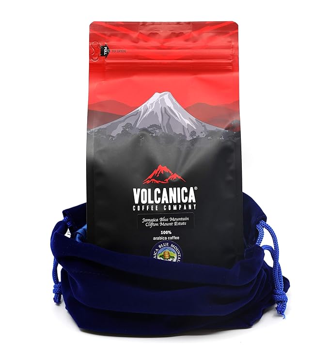 Jamaica Blue Mountain Coffee Clifton Mount Estate 100% Certified Whole Bean Fresh Roasted 16-ounce