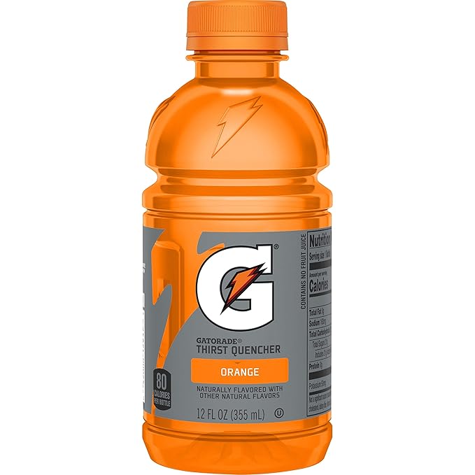 Gatorade Thirst Quencher Orange 12 Ounce Bottles (Pack of 24)