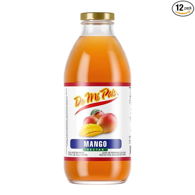 De Mi Pais Jugo de Fruta en Botella Mango 16oz / Fruit Juice in Glass Bottle Mango 16oz (12)