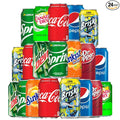 Soda Soft Drink Variety 8 Flavor Soda Assortment Variety 12 Fl Oz. Cans (24 - Pack)