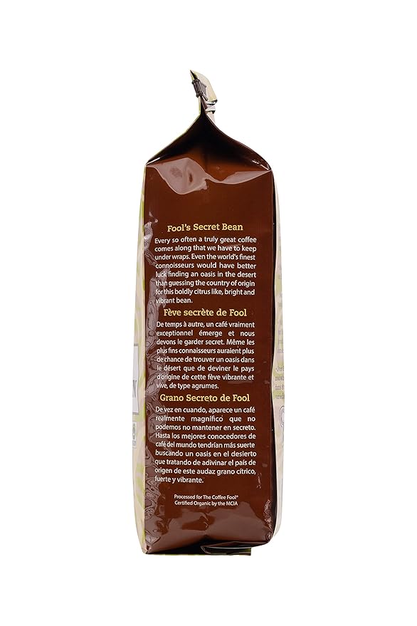 Coffee Fool's Organic Fair Trade Secret Bean (Drip Grind)