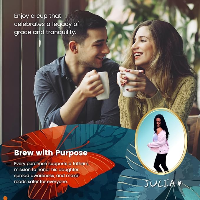 Love This for Us! Coffee - He’s So Hazelnut! - Hazelnut Flavored Coffee - Medium Roast with Nutty Smooth Taste - Brew Created in Memory of Julia for Roadside Safety Awareness - Ground Coffee - 12oz