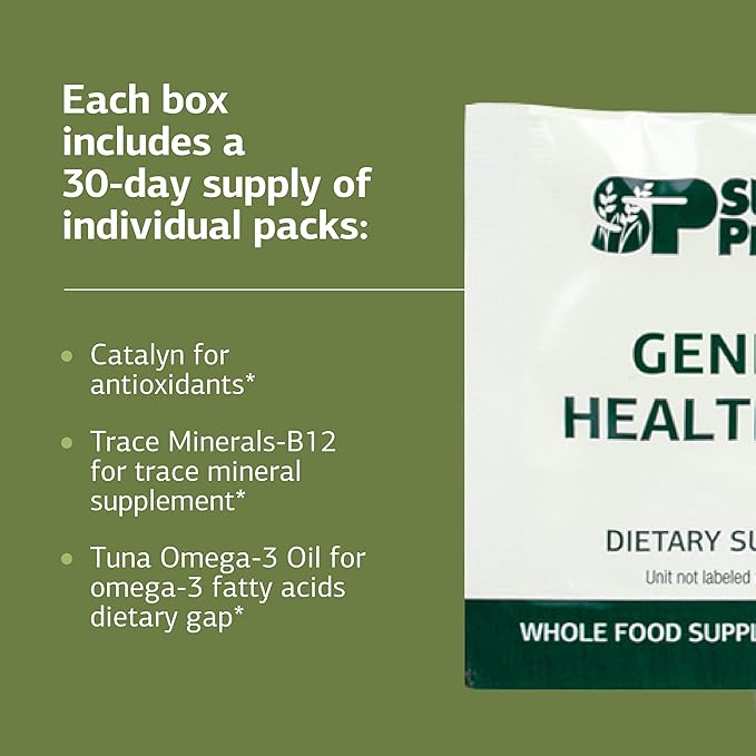 Standard Process General Health Pack - Daily Multivitamin &amp Mineral Supplement - Supports Foundational Health &amp Immune Function - 60 Packs