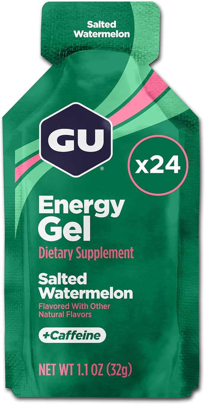 GU Energy Original Sports Nutrition Energy Gel Salted Watermelon 26.4 Oz 24 Count