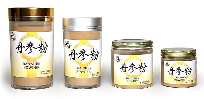 Dan Shen Powder Salvia Miltiorrhiza Powder Red Sage Root Powder 丹参粉 120mesh (6oz)