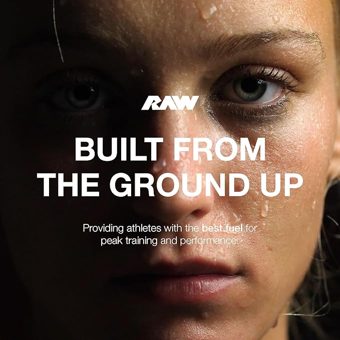 RAW Essential Pre-Workout Powder (Fruit Burst) - Chris Bumstead Sports Nutrition Supplement for Men &amp Women - Preworkout Energy Powder with Caffeine L-Citrulline L-Tyrosine &amp Beta Alanine B