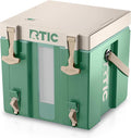 RTIC Halftime Water Cooler Portable Carrier Container Drink Beverage Dispenser Stackable with 2 Taps Bottleless BPA-Free for Sports Camping BBQ Parties Picnic &amp More Sage