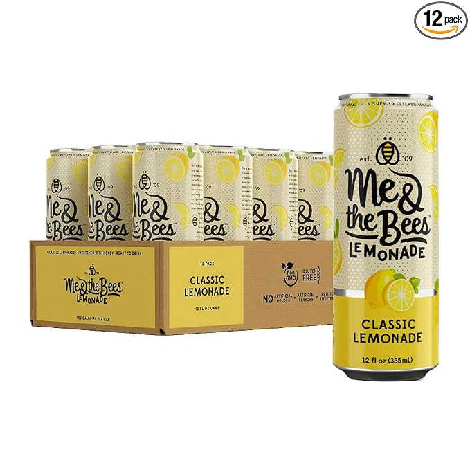 Me &amp the Bees Classic Lemonade All-Natural Flavors No-Artificial Colors Perfect for Any Occasion