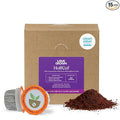 Love Grown Plastic-Free Coffee Pods 100% Arabica Single-Serve Cups Compostable Non-GMO - Compatible with Keurig Coffee Pods Machines and K-Cup Brewers Half-Caf Flavor Box of 15