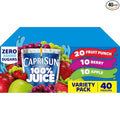 100% Fruit Punch Berry &amp Apple Juice Variety Pack Ready-to-Drink Juice (40 Pouches 4 Boxes of 10)