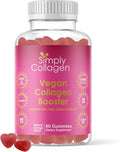 Simply Collagen® Vegan Collagen Booster Gummies for Women &amp Men - Promotes Youthful &amp Beautiful Skin Hair Nails &amp Lashes - Key Amino Acids &amp Antioxidants with Biotin Vitamins AC &