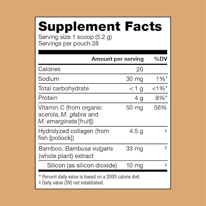 Bend Beauty Marine Collagen + Co-Factors | Coconut Flavored Collagen Powder | Hydrolyzed Collagen Supplement | Fish Collagen Peptides + Silicon + Vitamin C | Supports Healthy Skin Hair and Nails