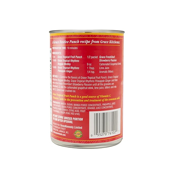Grace Canned Tropical Fruit Punch 18.26 oz. (540 ml) - 2 Pack