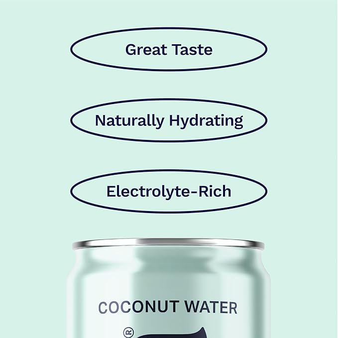 Coaqua Soursoppin’ Coconut Water (12 Pack) Refreshing Electrolyte Drink for Hydration &amp Wellness – Zero Fat Gluten-Free Coconut Water with Soursop Juice - 12 fl oz Cans