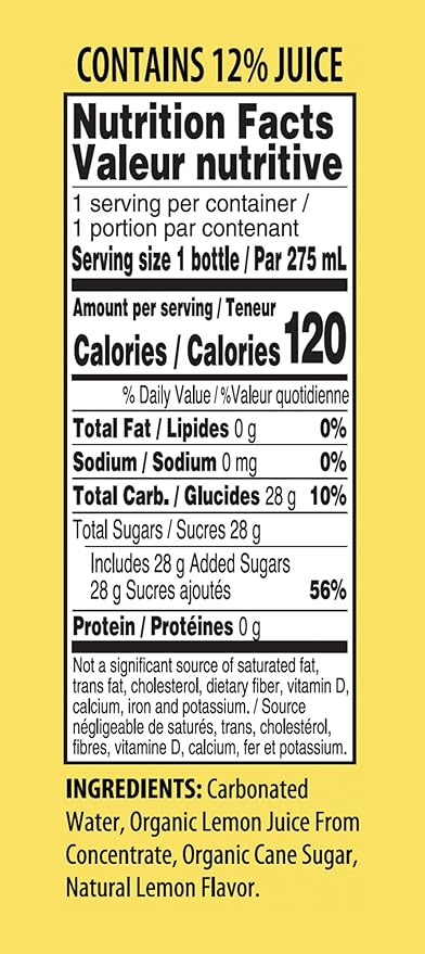 Tuscanini Organic Sparkling Lemonade 9.3oz (6 Pack) | No Food Coloring or Artificial Flavors | Product of Italy | Premium Glass Bottle | Sparkling Party Drink