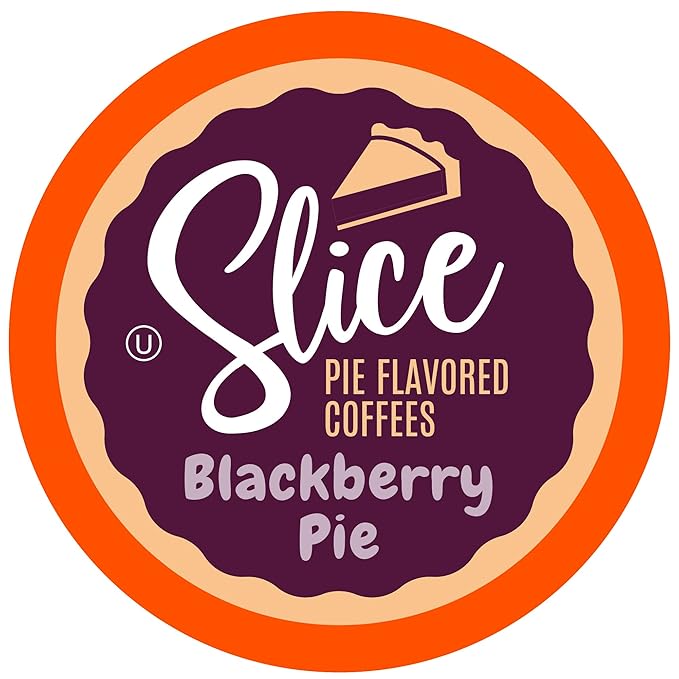 Slice Coffee Flavored Coffee for Keurig K Cup Brewers Blackberry Pie 40 Count