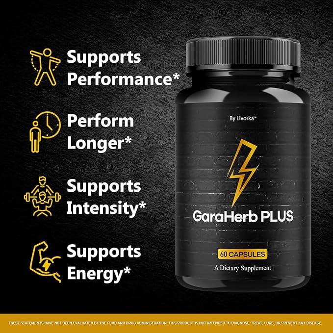GaraHerb Plus Capsules - Official Pills Advanced Supplement Support - Maximum Strength Natural Gara Herb Plus for Overall Health &amp Wellness Reviews 60 Capsules for 1 Month