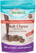 Benecol® Soft Chews – New Easy Bite Chew – with Plant Stanols Clinically Proven to Help Lower Cholesterol – Chocolate Flavor – 100 Count Pouch