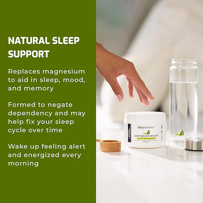 BIOptimizers Sleep Breakthrough Powder – Tropical Dreams &amp Blueberry Bundle – Natural Sleep Support Supplement – 405g Total