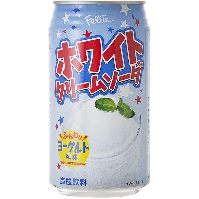 Felice Melon &amp White Cream Soda (11.83 Fl oz X 12 Pack) (6 Pack For each Flavor)