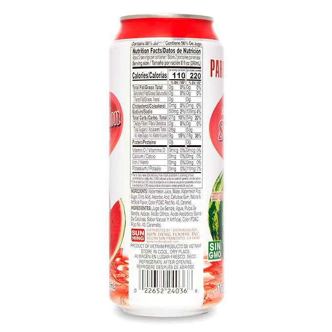 Parrot Brand Watermelon Juice Drink with Pulp 16.4 fl. oz.(Pack of 12)