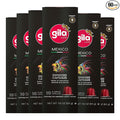 GILA Café Mexico Aluminum Coffee Capsules – Dark Roast Espresso Pods Compatible with Nespresso Original Machines – 100% Mexican Arabica Coffee Chocolate &amp Nut Flavor Notes 60 Count