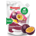 Mazzoni - Passion Fruit Juice Puree 100% Maracuya Just Fruit No Sugar Added 2.2 lbs (35.2 oz) Real Fruit Mixer for Cocktails Smoothies Drinks Fruit Juice Convenient Pouch Made in Italy