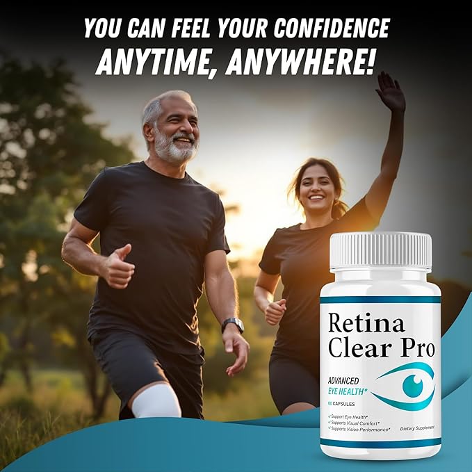 Original Retina Clear Pro Advanced Pills Capsule Premium Formula Natural Ingredients for Overall Eye Care Health &amp Balanced Healthy Vision | RetinaClear Pro | 60 Capsules Each Bottle (Pack of 2)