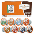 Fresh Roasted Coffee The Great Eight Flavored Coffee Pod Variety Pack K-Cup Compatible 96 Count