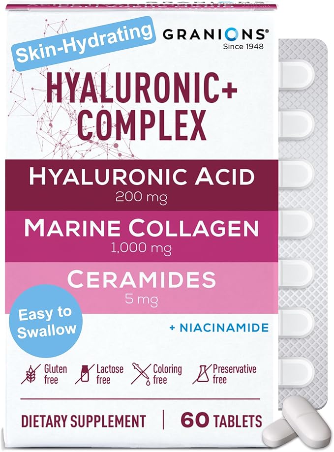 Granions Marine Collagen Pomegranate Powder and Collagen Hyaluronic Complex Beauty Bundle