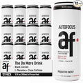 AUTOFOCUS Functional Energy Drink - Natural Focus Drink with Coffee Fruit &amp L-Theanine - Clean Caffeine Brain Booster - No Added Sugar. Productivity Energy Drink for Work &amp Study - Black Curra