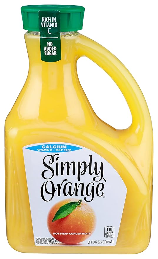 Simply Juice Orange With Calcium 89 Ounce
