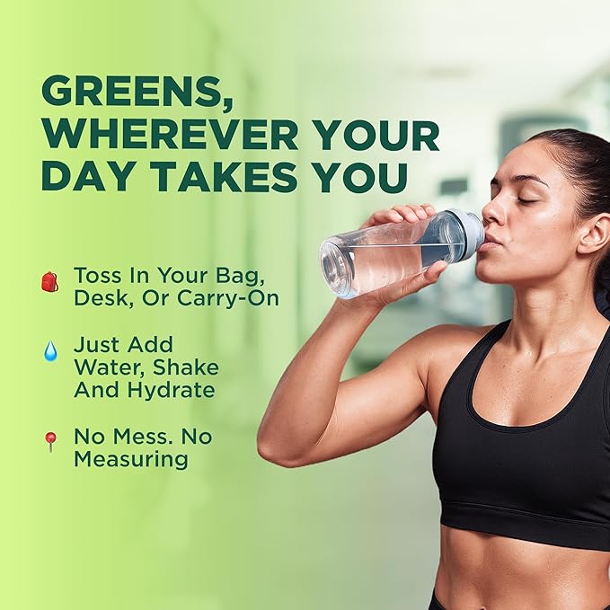 Keto Vitals Keto Electrolytes Plus Greens Superfood Powder Packets - 30 Servings Super Greens Powder Packets with Sugar Free Electrolytes for Hydration Gut Health &amp Digestion - Green Drink Mix