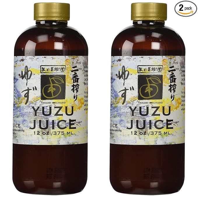 Yakami Orchard 100 % Pure Japanese Yuzu Juice 12 Ounce (Pack of 2)