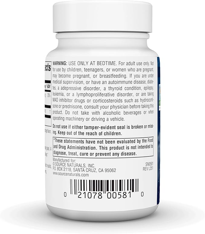 Source Naturals Sleep Science Melatonin Helps Promote Sleep* - 5 mg - 200 Orange Flavored Vegan Lozenges
