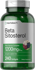 Horbäach Beta Sitosterol 1200mg | 240 Softgel Capsules | Mega Strength | Plant Sterols Complex | Non-GMO Gluten Free Supplement