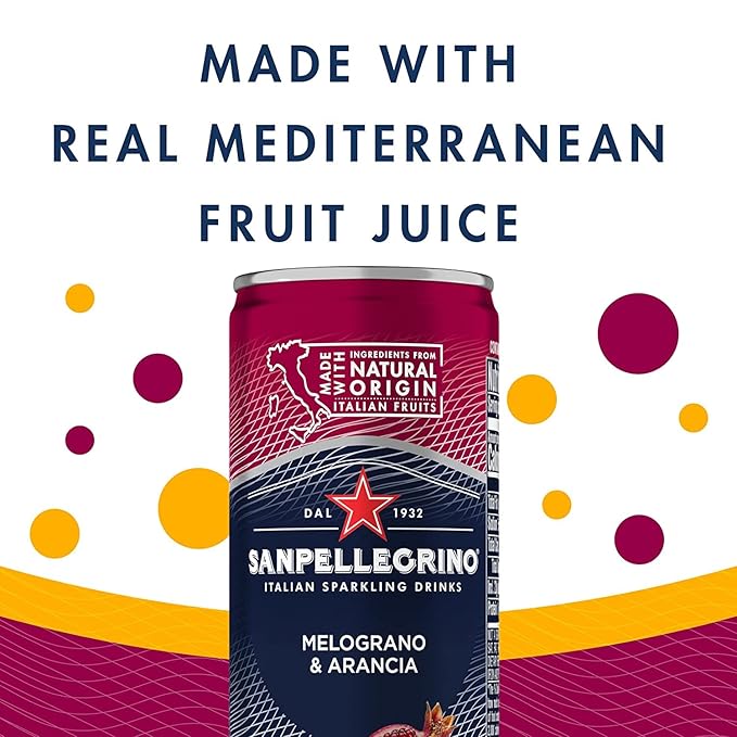 San Pellegrino Sparkling Fruit Beverages Variety Sampler Pack - 11.15 Fl Oz Cans (12 Pack) - In Sanisco Box…
